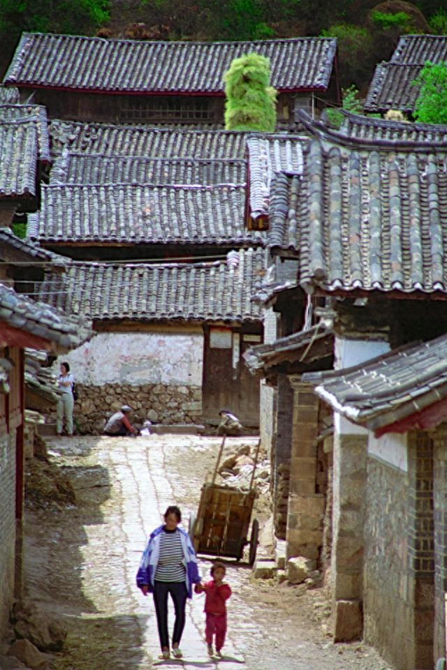老城记忆，1998年的云南丽江古城，那时候还没有人山人海的游客